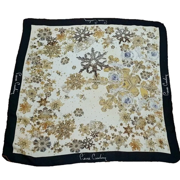 Pierre Cardin Vintage Scarf Size 34x34 in 100% ipek silk